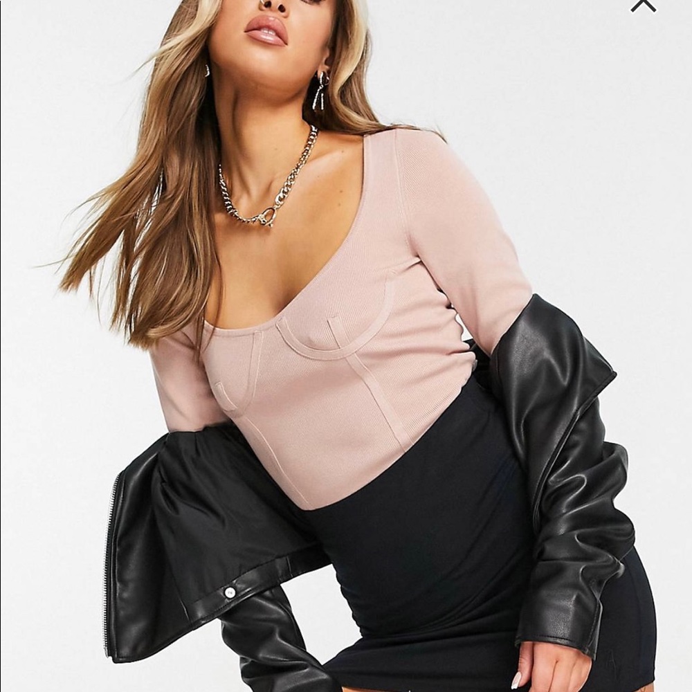 ASOS pink bodysuit (NEW)